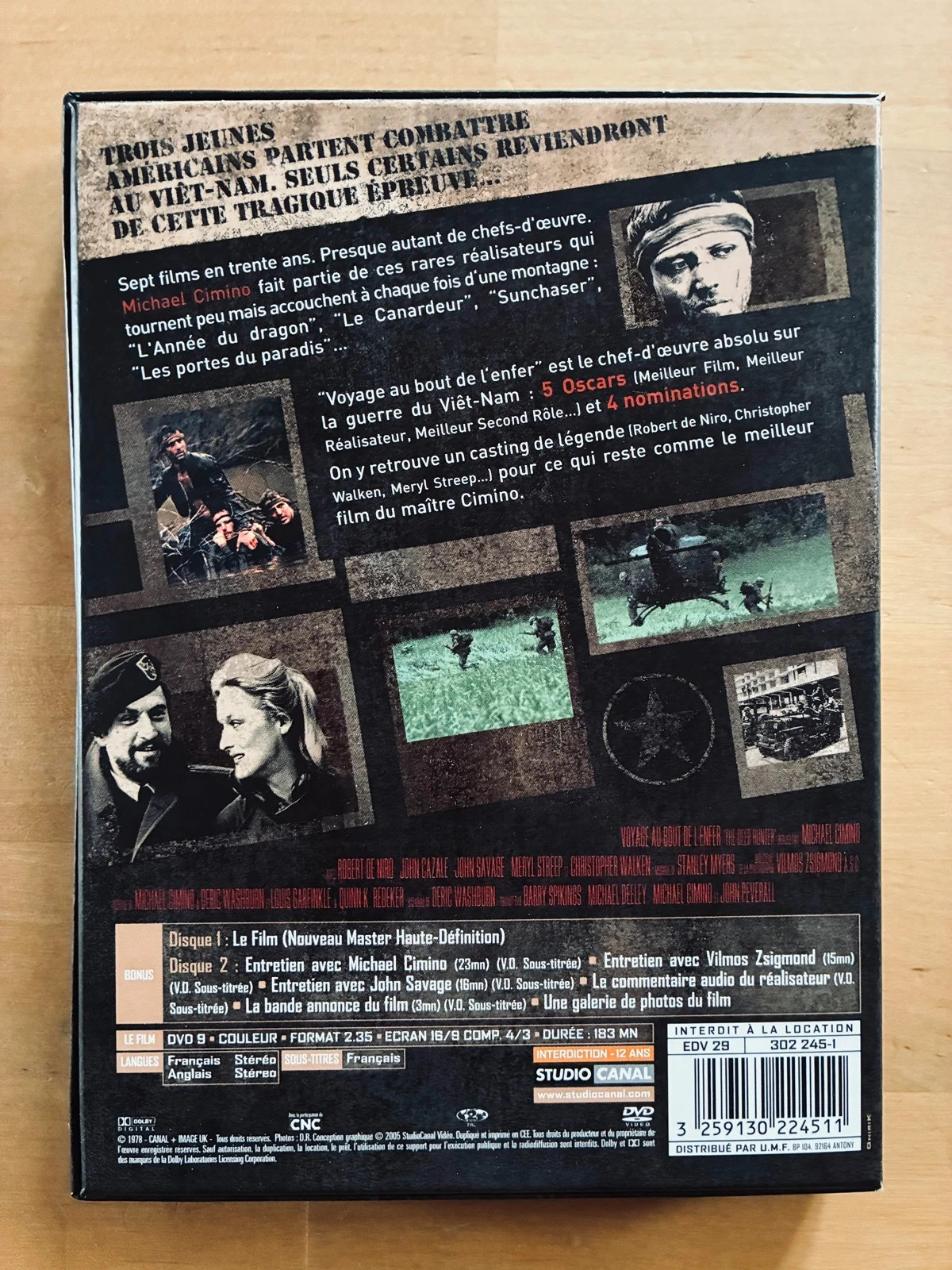 Caja de 2 DVD Viaje al fin de la tierra de Michael Cimino edición coleccionista. – photo 4